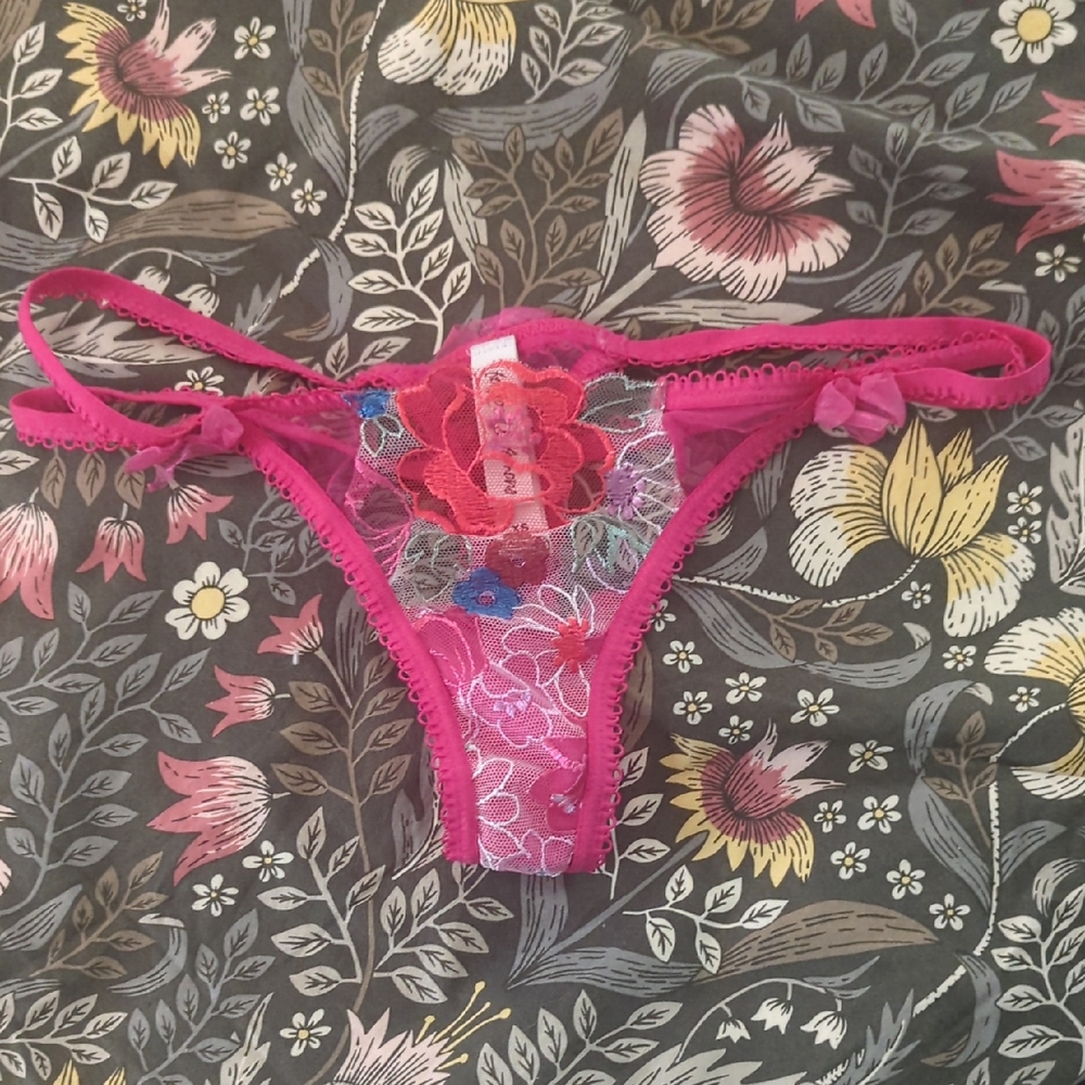 For Love And Lemons Vibrant Floral Lace Panty